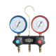 REFCO M2-3-DELUXE-DS-R744-TC szervizarmatúra kofferben, 3 db 1,8 m-es tömlővel