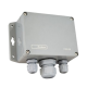 Szivárgásjelző EVIKON E2638-CO2-10K-R- LED-B-W-MP-24VDC 10000ppm IP65 keringető szivattyú, 2 relé, 2 LED, 2 analóg ki., RS485 Modbus, zümmögő,  falra szerelhető, beépített érzékelő, 90mm x 145mm x 50mm